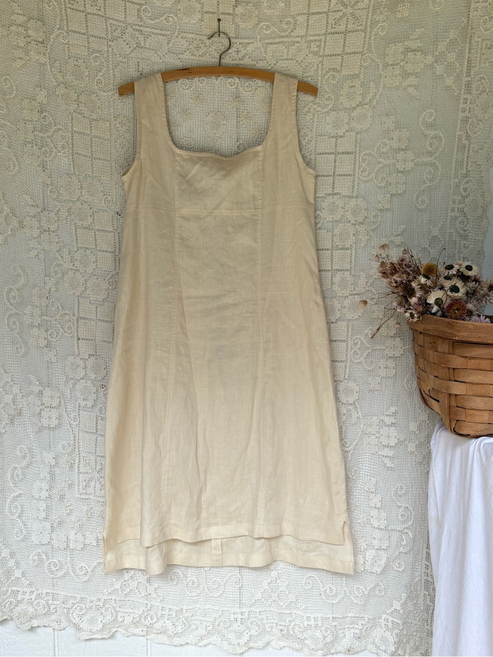 Linen Beige Dress